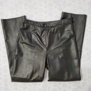 Clio Black Leather High Waisted Pants Size 8